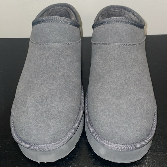 NWOT AE Tan/Brown Slip-On Platform “The Hangout” Bootie Slippers.  Size 9. - Picture 5 of 13